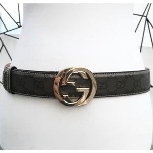 GUCCI Guccissima Interlocking Belt - Size 85